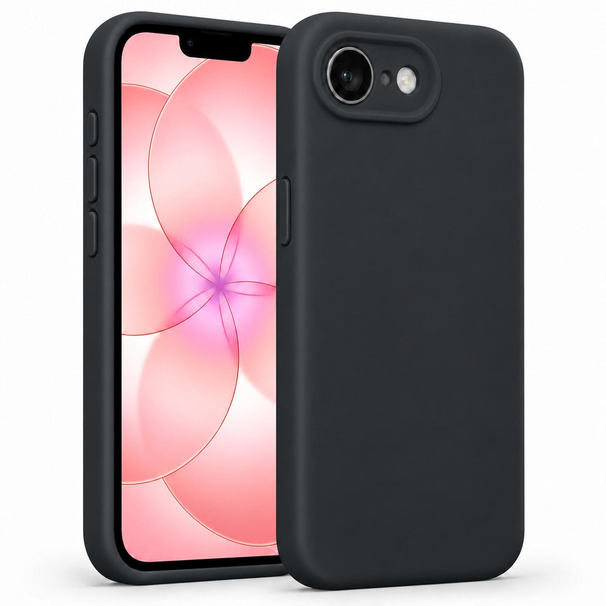iPhone 16e / 17e - Silikon Hülle Soft-Touch Schwarz
