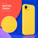iPhone 16e / 17e - Silikon Hülle Soft-Touch Sonnenblumen-Gelb