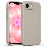 iPhone 16e / 17e - Silikon Hülle Soft-Touch Steingrau