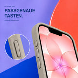 iPhone 16e / 17e - Silikon Hülle Soft-Touch Steingrau