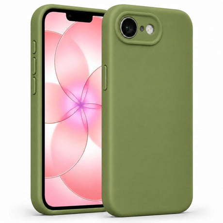 iPhone 16e / 17e - Silikon Hülle Soft-Touch Tannengrün