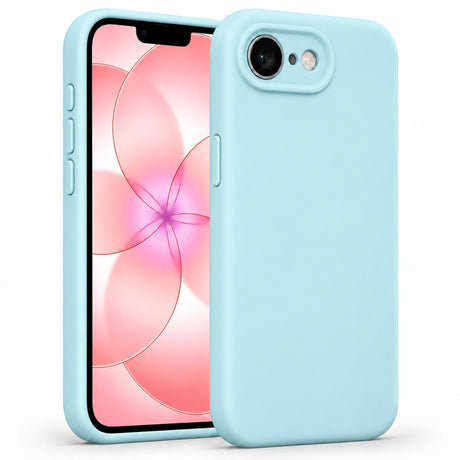 iPhone 16e / 17e - Silikon Hülle Soft-Touch Wolkenblau