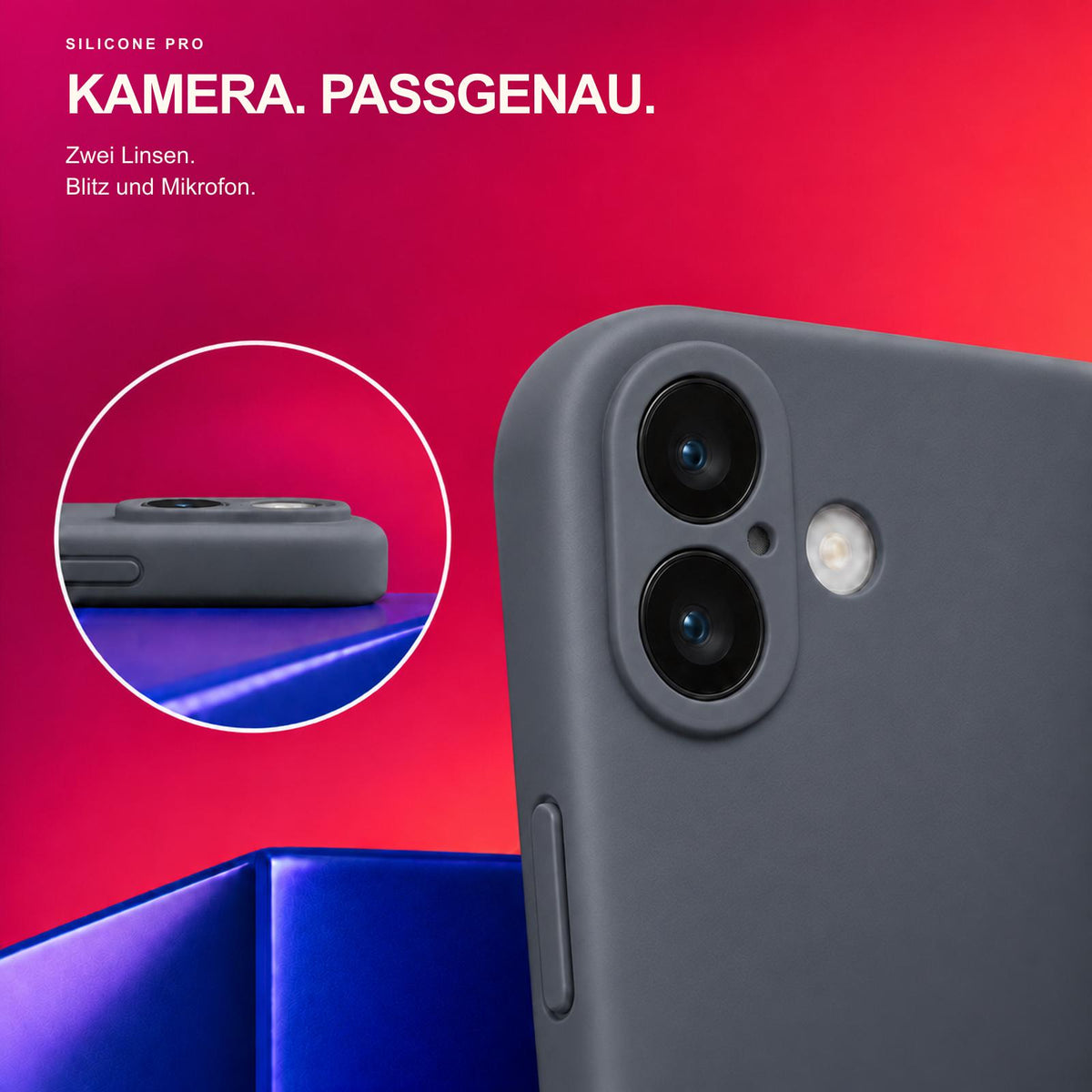 iPhone 17 - Silikon Hülle Soft-Touch Anthrazit