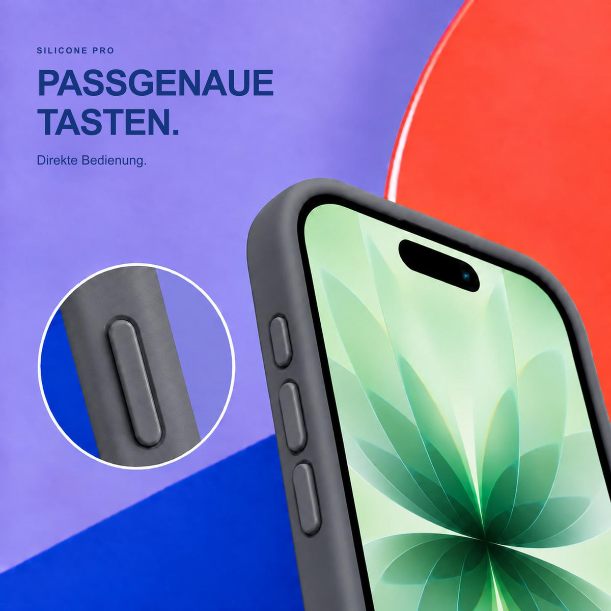 iPhone 17 - Silikon Hülle Soft-Touch Anthrazit