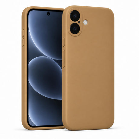 iPhone 17 - Silikon Hülle Soft-Touch Khaki / Sand