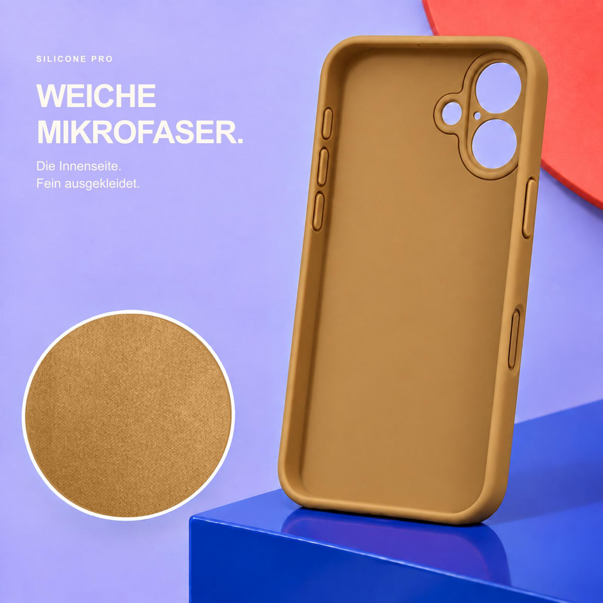 iPhone 17 - Silikon Hülle Soft-Touch Khaki / Sand