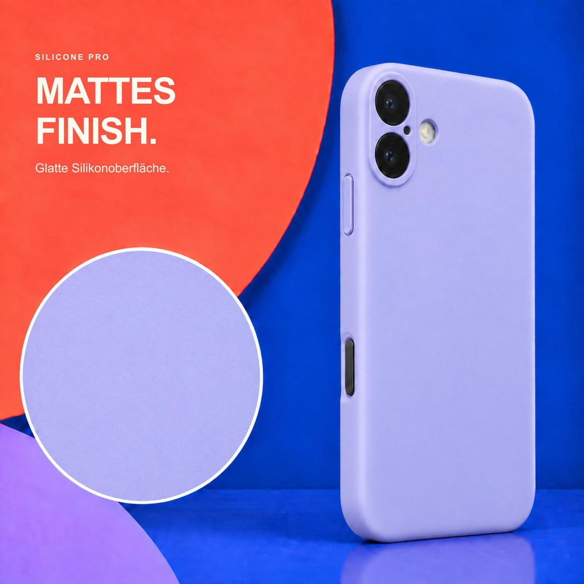 iPhone 17 - Silikon Hülle Soft-Touch Lavendel