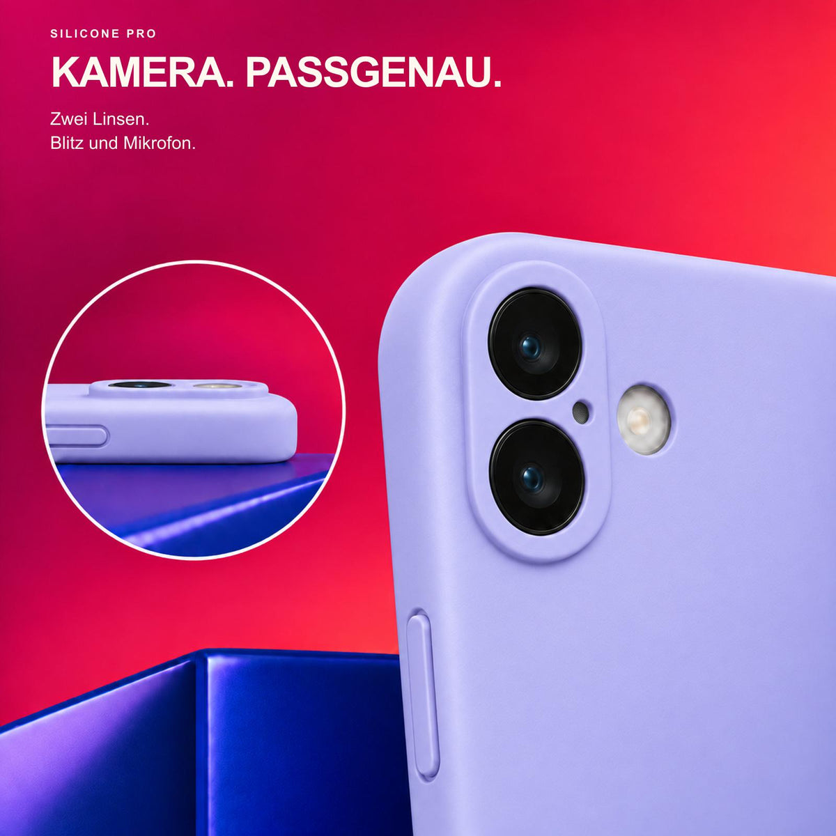 iPhone 17 - Silikon Hülle Soft-Touch Lavendel