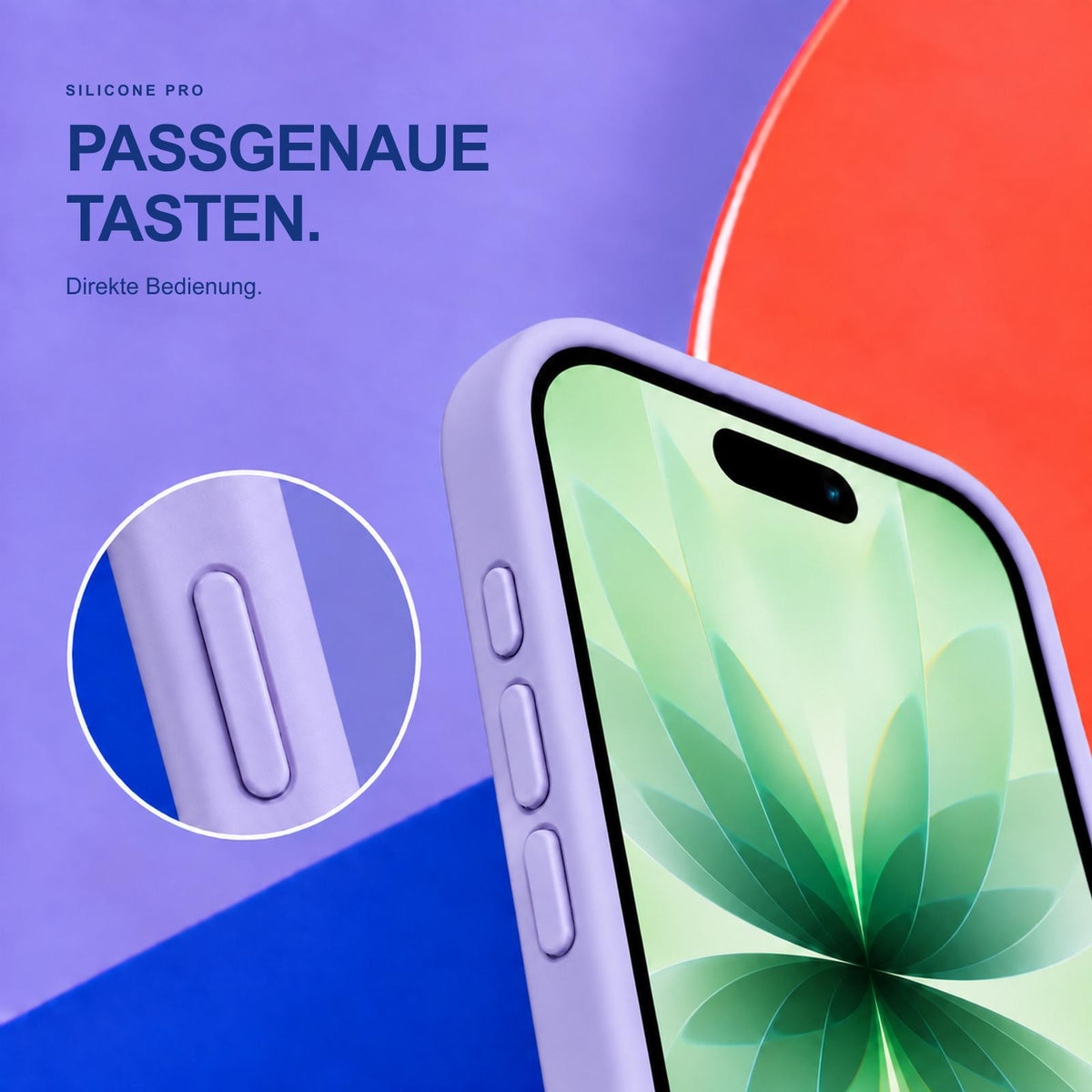 iPhone 17 - Silikon Hülle Soft-Touch Lavendel