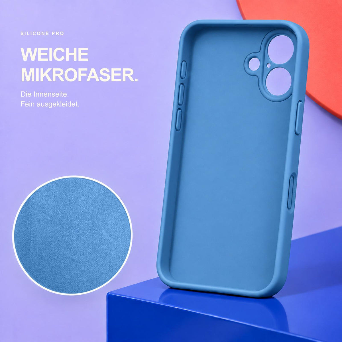 iPhone 17 - Silikon Hülle Soft-Touch Marineblau