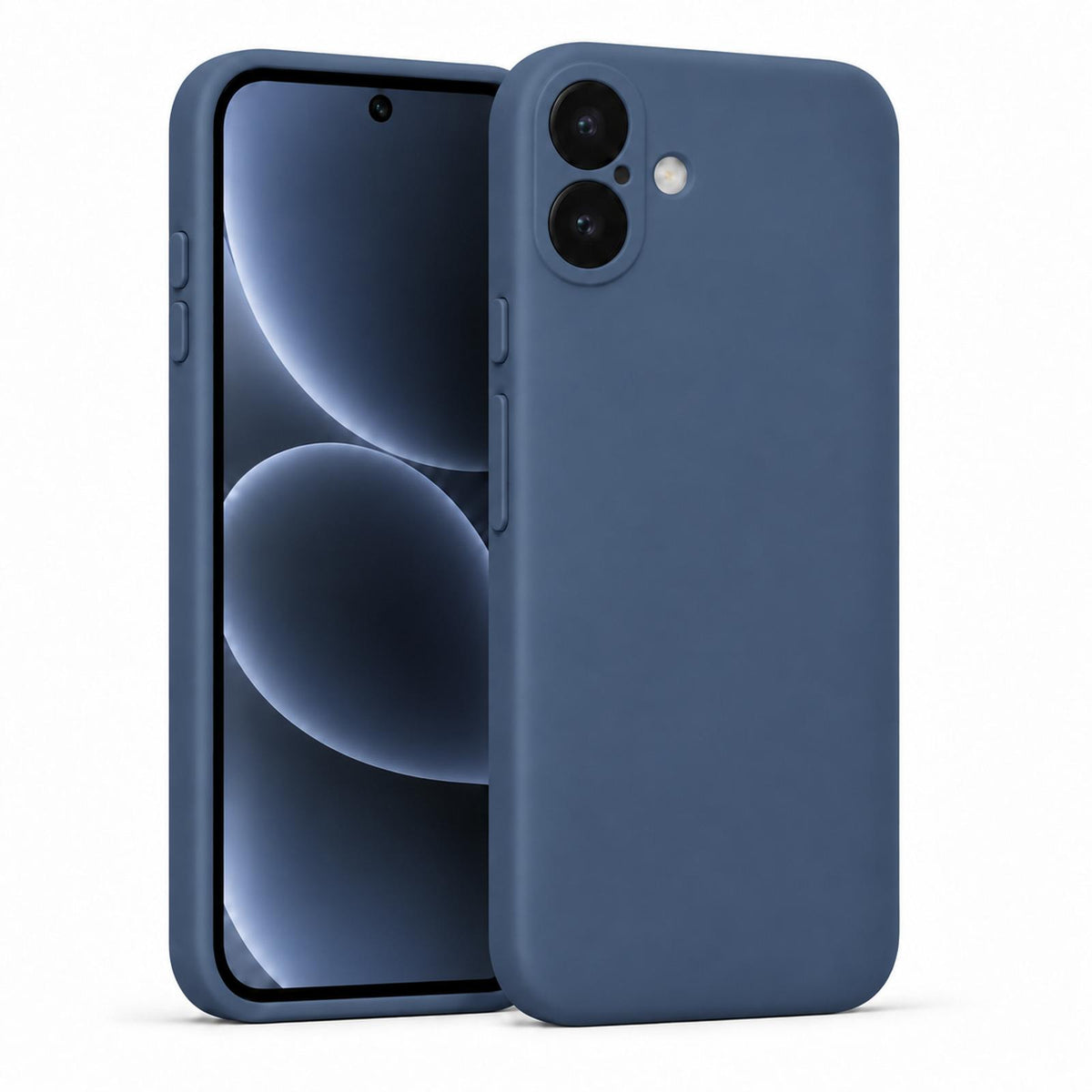 iPhone 17 - Silikon Hülle Soft-Touch Mitternachtsblau