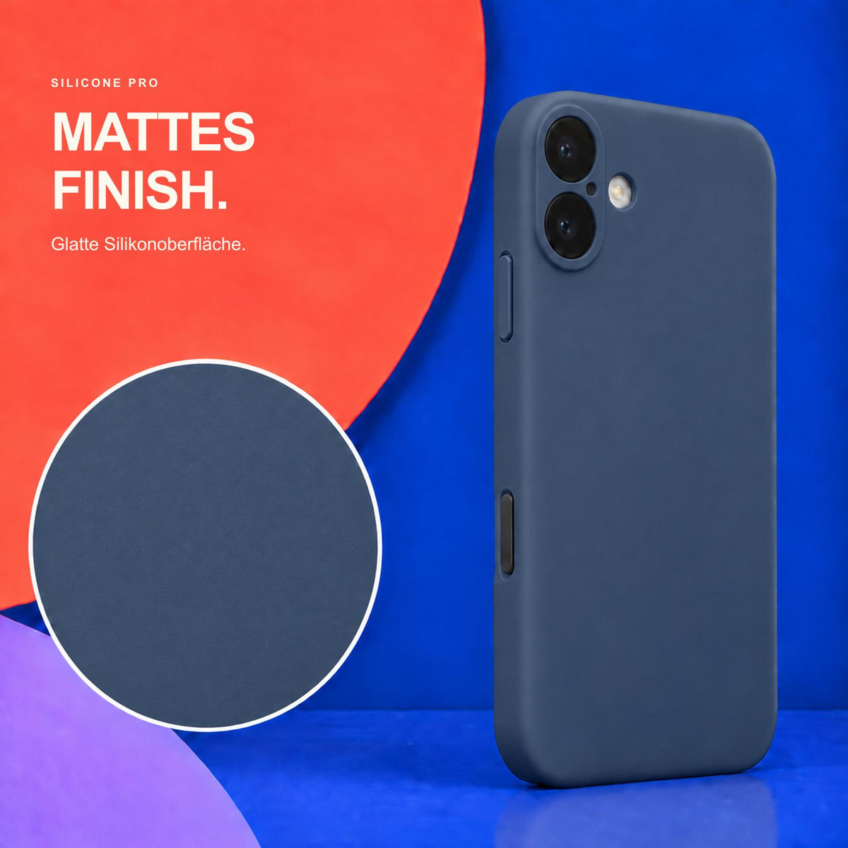 iPhone 17 - Silikon Hülle Soft-Touch Mitternachtsblau