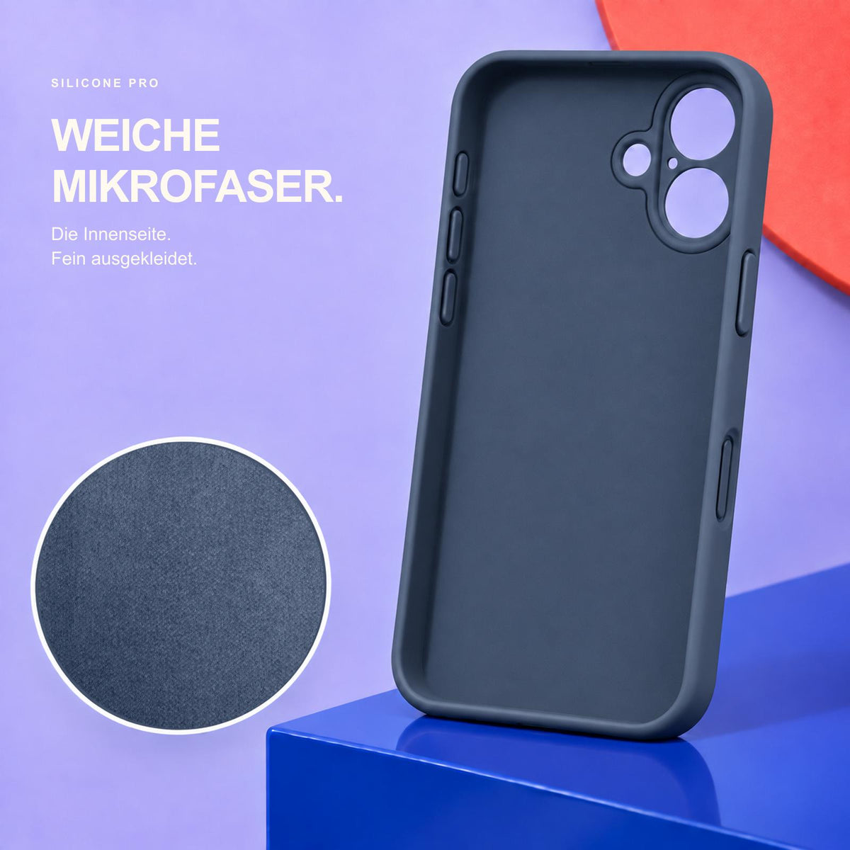 iPhone 17 - Silikon Hülle Soft-Touch Mitternachtsblau