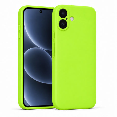 iPhone 17 - Silikon Hülle Soft-Touch Neon-Grün