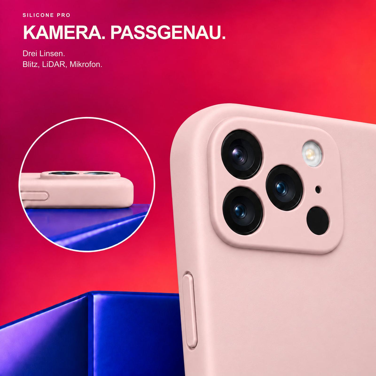 iPhone 17 Pro - Silikon Hülle Soft-Touch Altrosa