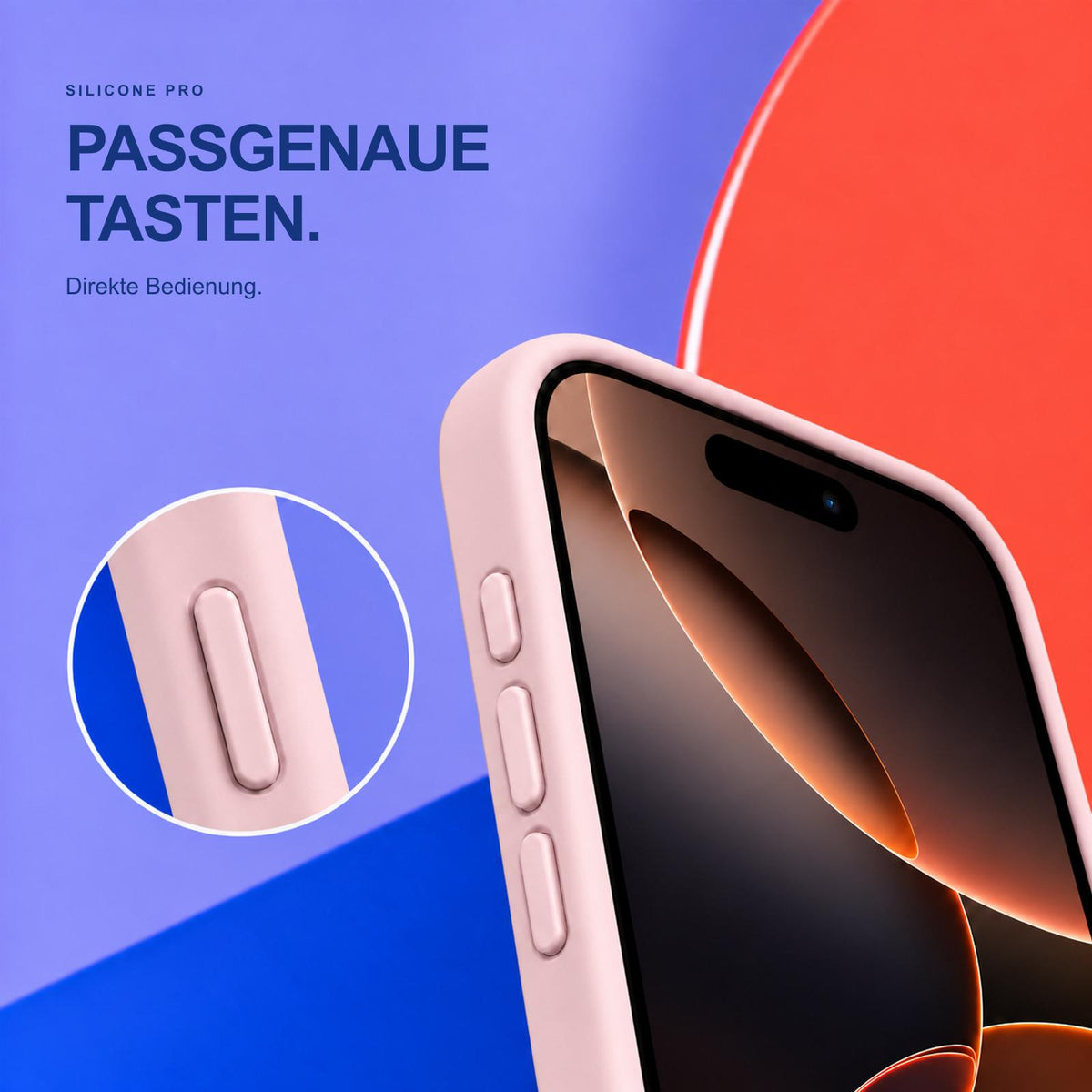 iPhone 17 Pro - Silikon Hülle Soft-Touch Altrosa
