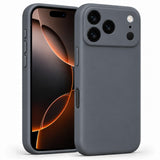 iPhone 17 Pro - Silikon Hülle Soft-Touch Anthrazit