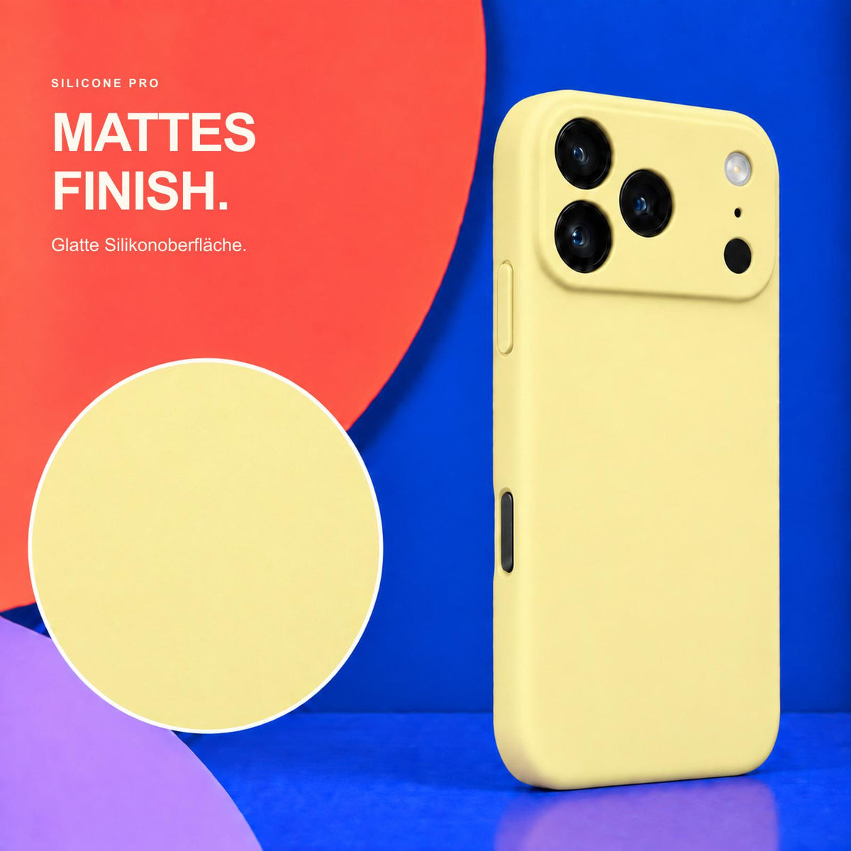 iPhone 17 Pro - Silikon Hülle Soft-Touch Buttercreme