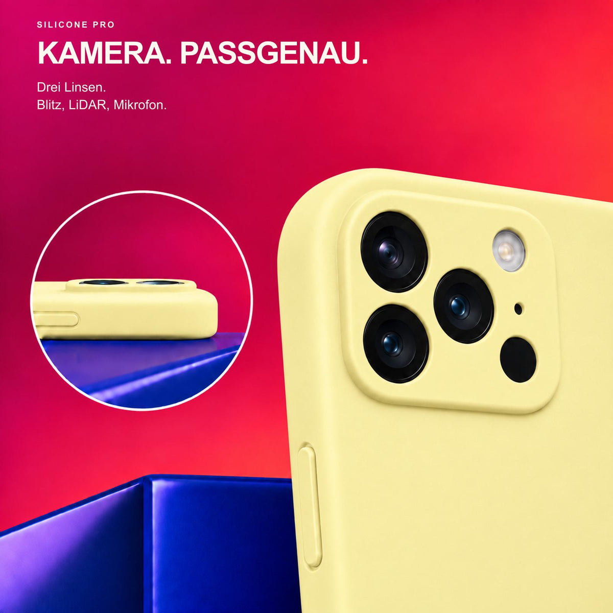 iPhone 17 Pro - Silikon Hülle Soft-Touch Buttercreme
