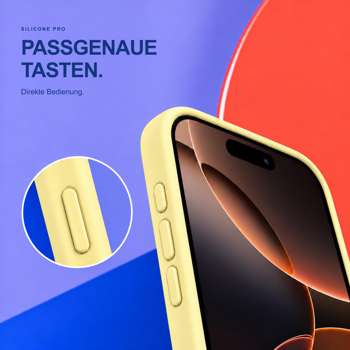 iPhone 17 Pro - Silikon Hülle Soft-Touch Buttercreme