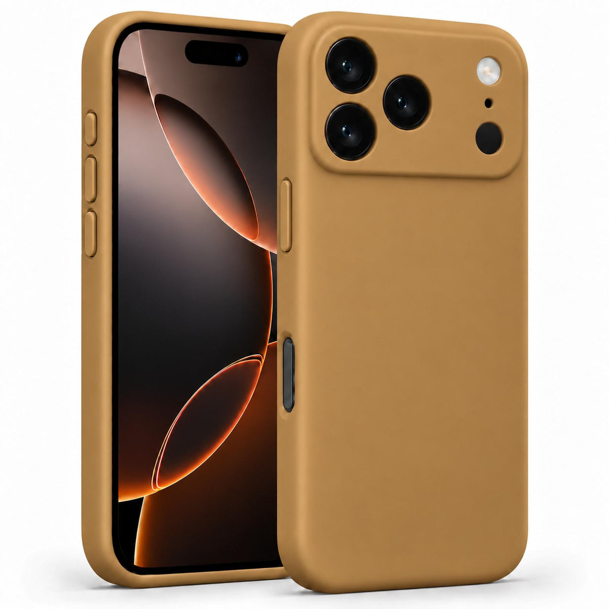 iPhone 17 Pro - Silikon Hülle Soft-Touch Khaki / Sand