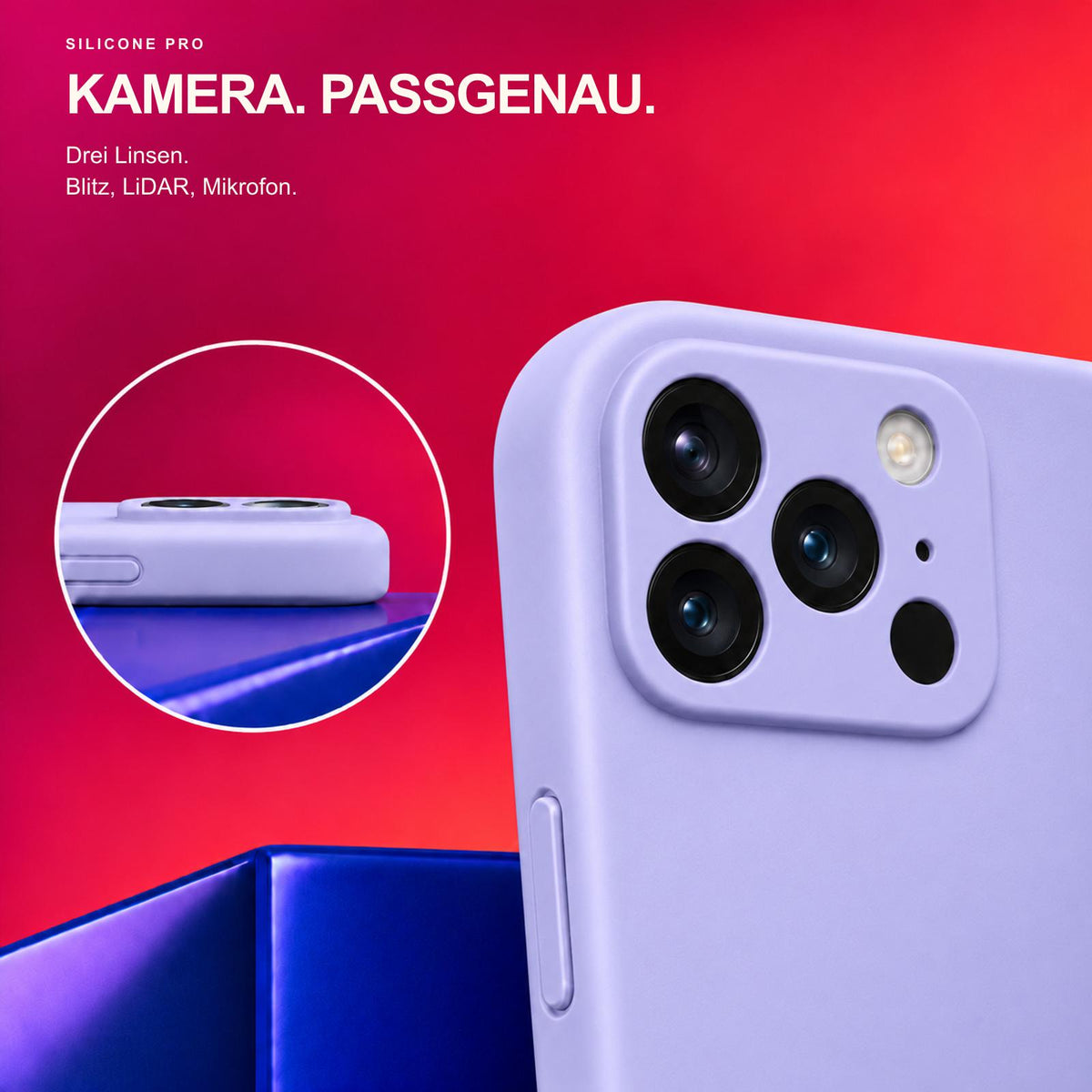 iPhone 17 Pro - Silikon Hülle Soft-Touch Lavendel