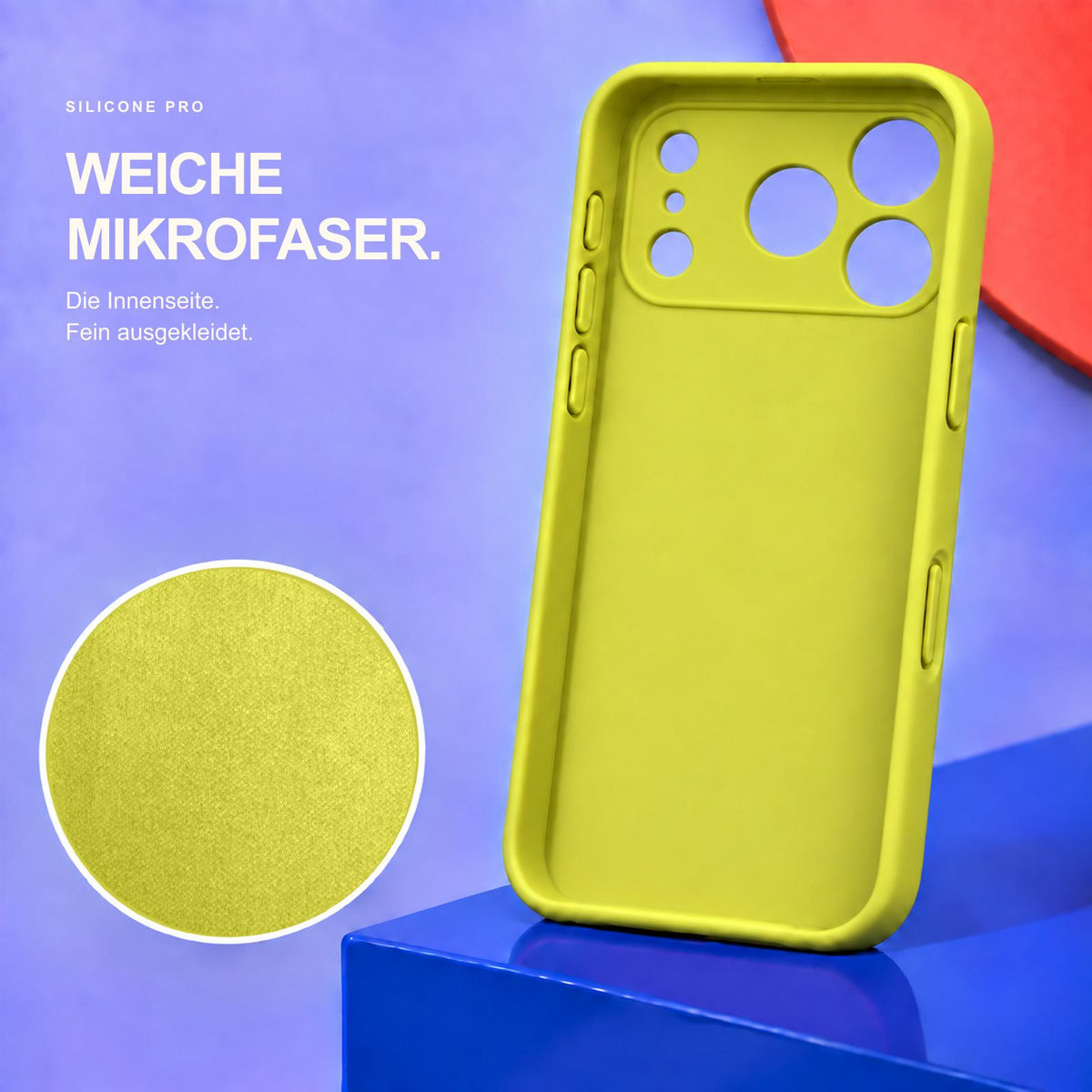 iPhone 17 Pro - Silikon Hülle Soft-Touch Lindgrün
