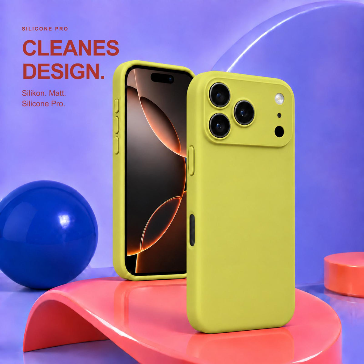 iPhone 17 Pro - Silikon Hülle Soft-Touch Lindgrün
