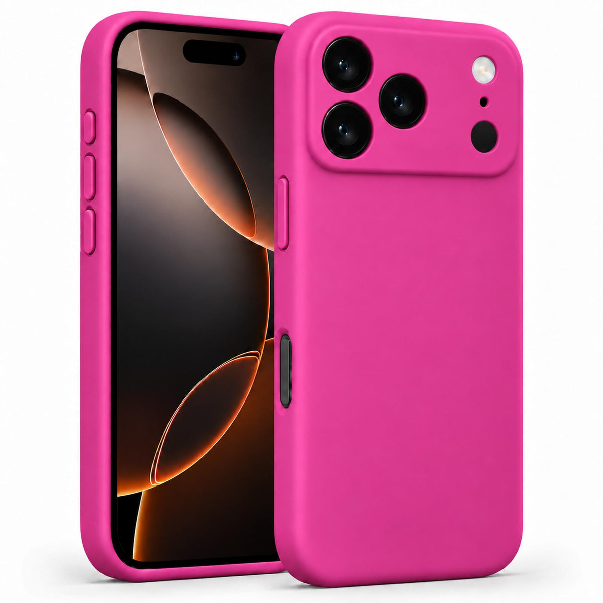 iPhone 17 Pro - Silikon Hülle Soft-Touch Magenta