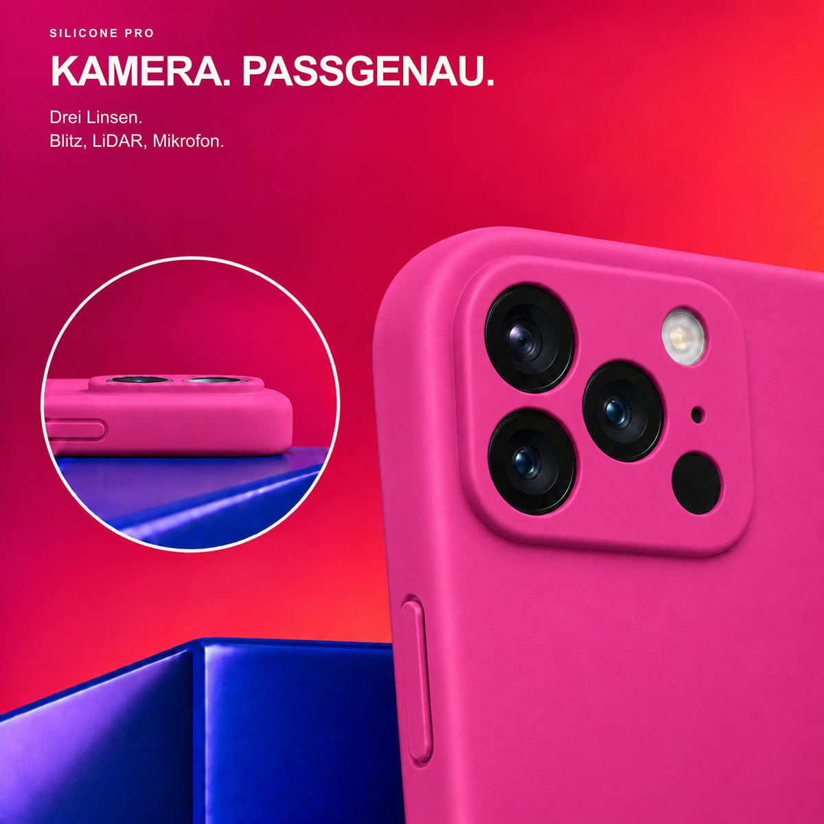 iPhone 17 Pro - Silikon Hülle Soft-Touch Magenta
