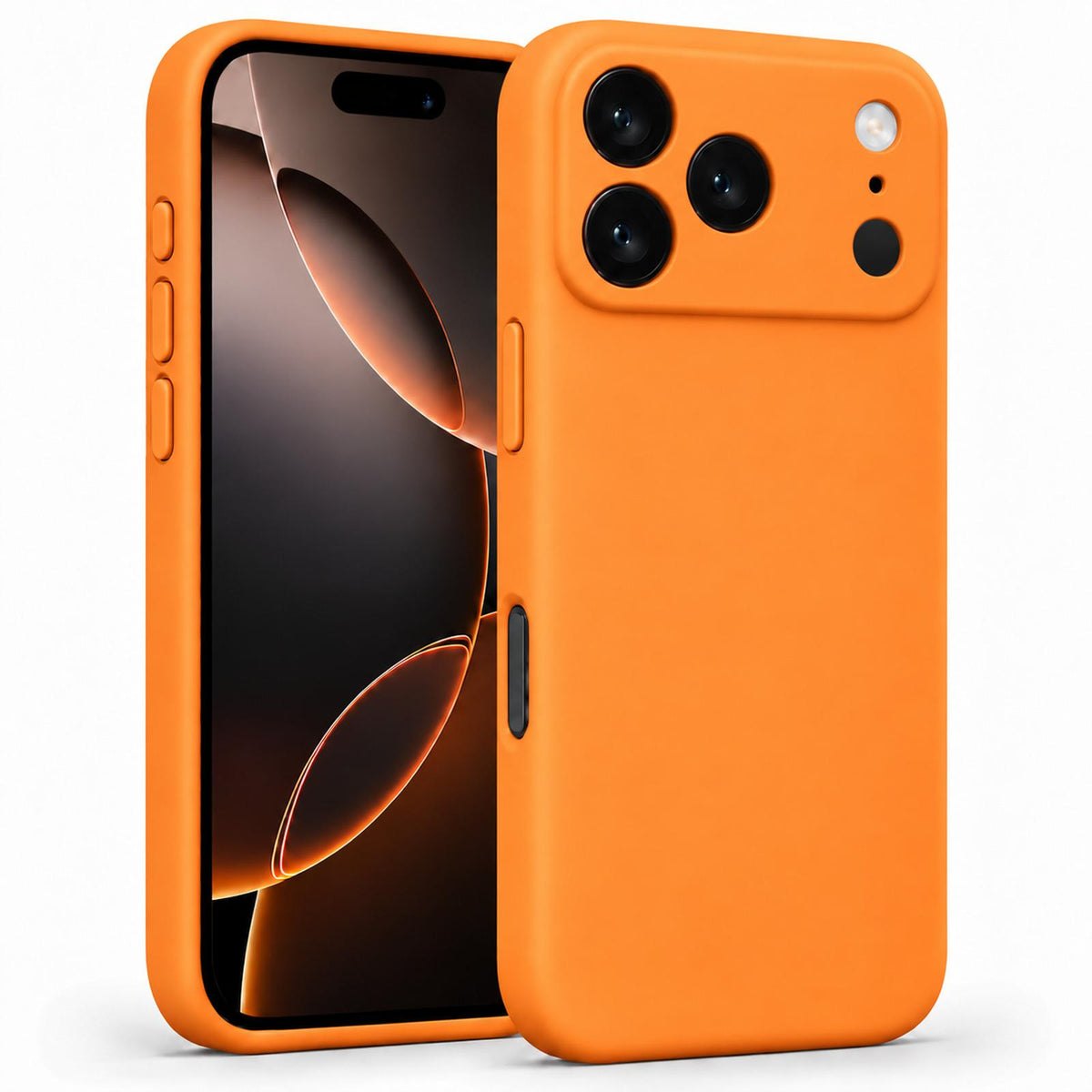 iPhone 17 Pro - Silikon Hülle Soft-Touch Mandarine