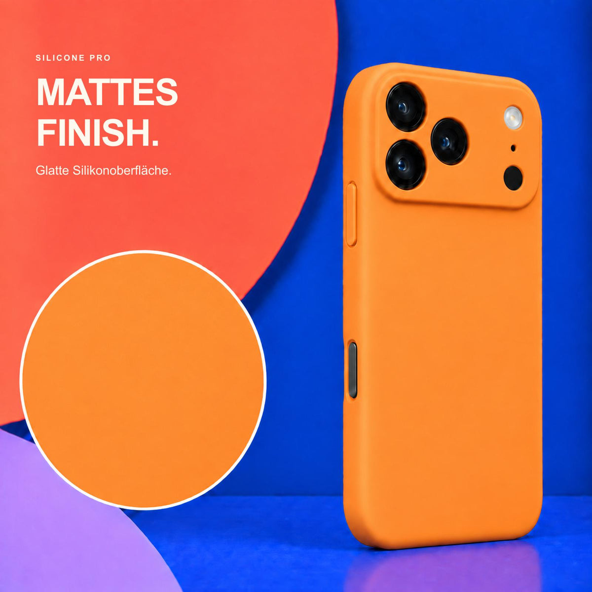 iPhone 17 Pro - Silikon Hülle Soft-Touch Mandarine