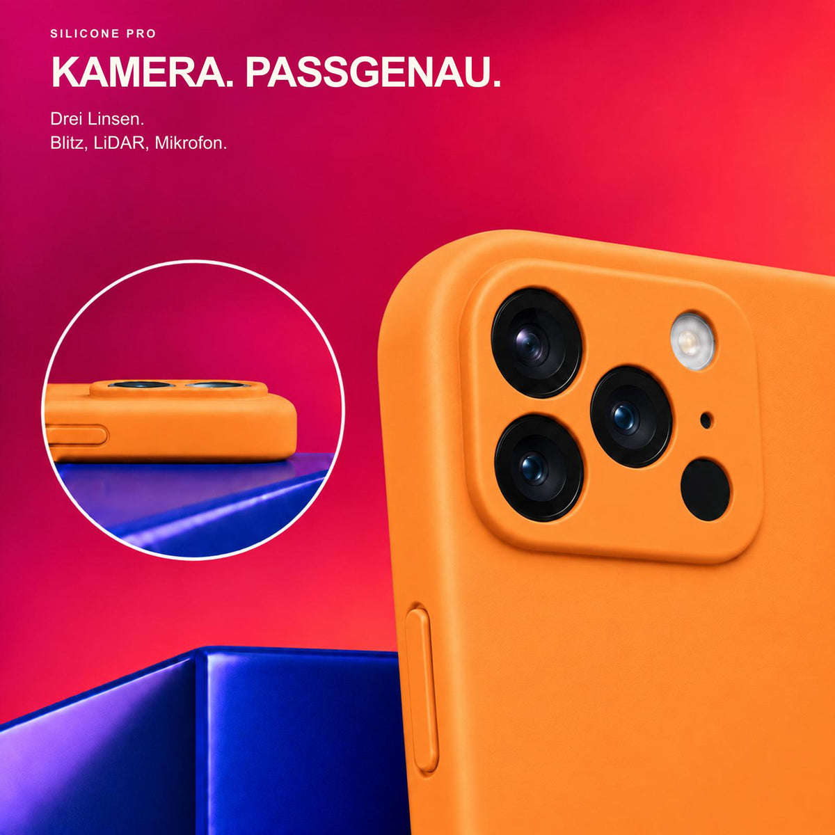 iPhone 17 Pro - Silikon Hülle Soft-Touch Mandarine