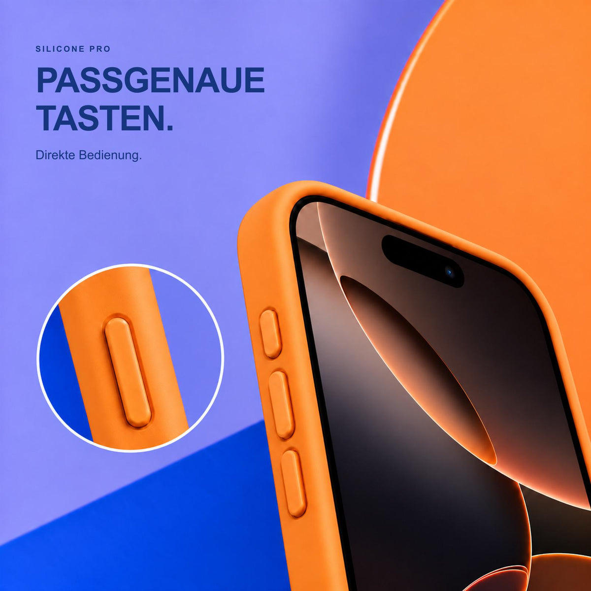 iPhone 17 Pro - Silikon Hülle Soft-Touch Mandarine
