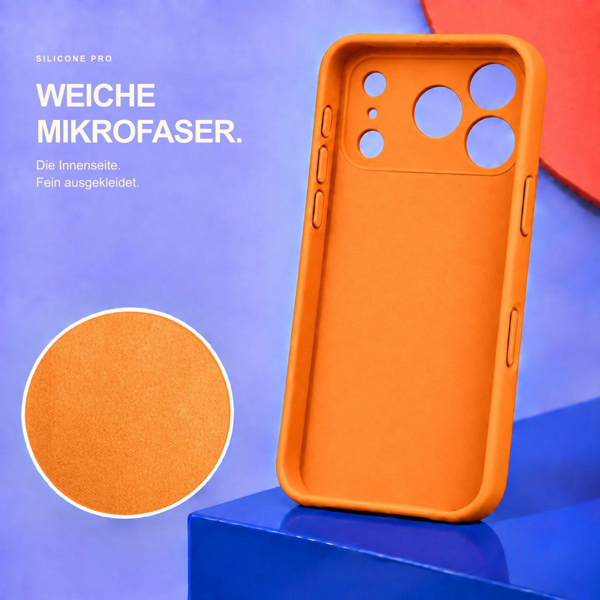 iPhone 17 Pro - Silikon Hülle Soft-Touch Mandarine