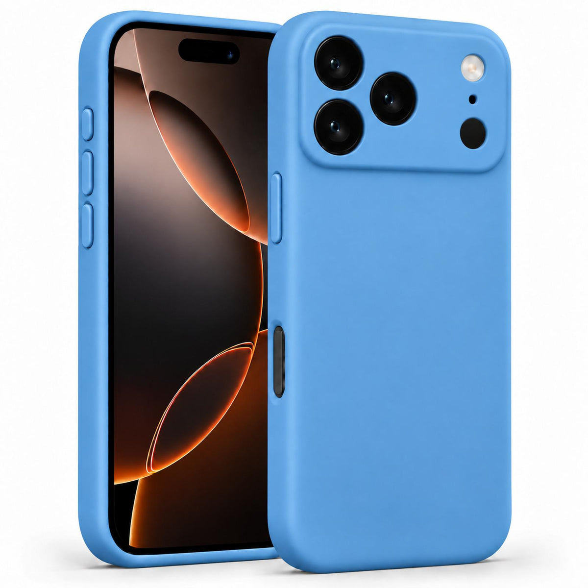 iPhone 17 Pro - Silikon Hülle Soft-Touch Marineblau