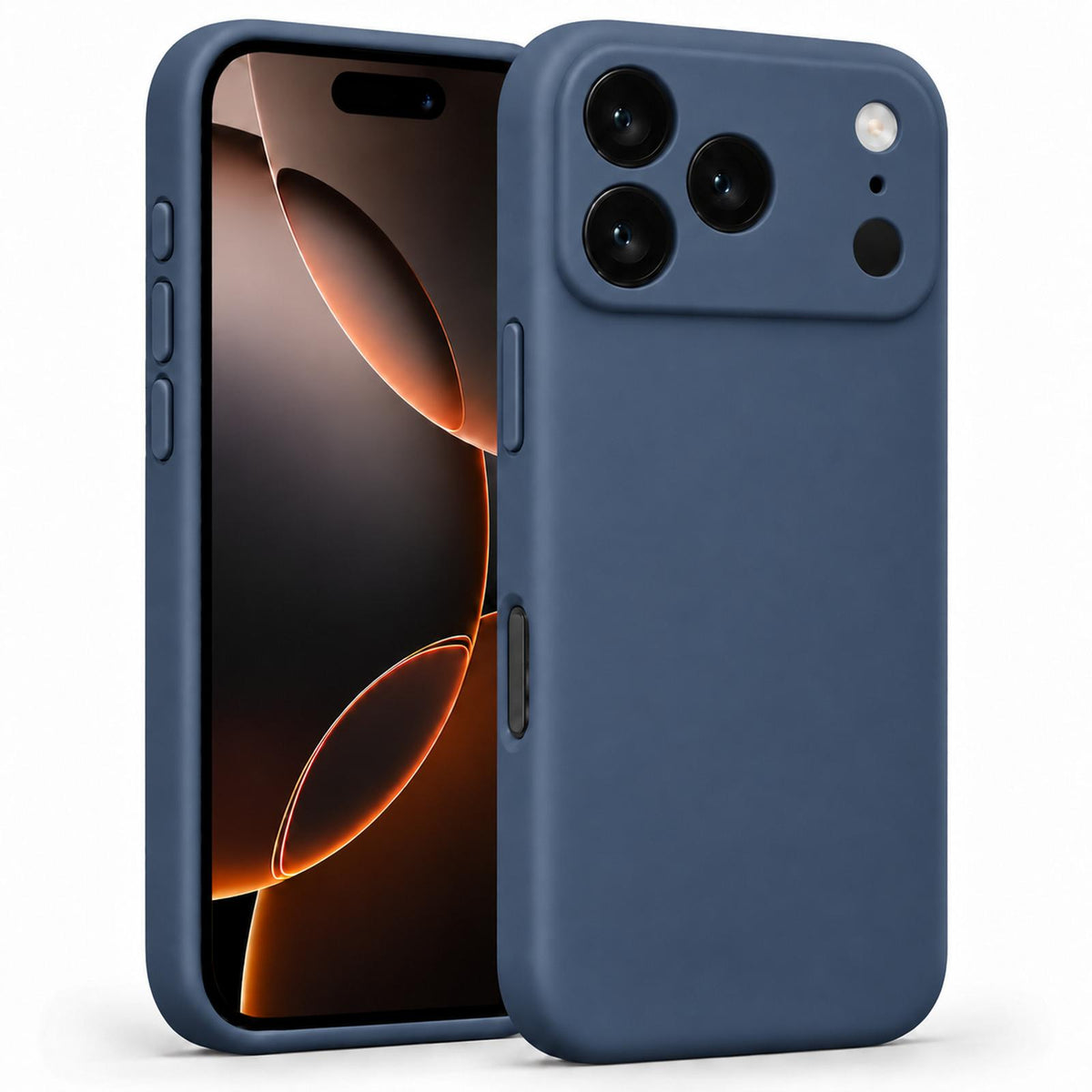 iPhone 17 Pro - Silikon Hülle Soft-Touch Mitternachtsblau