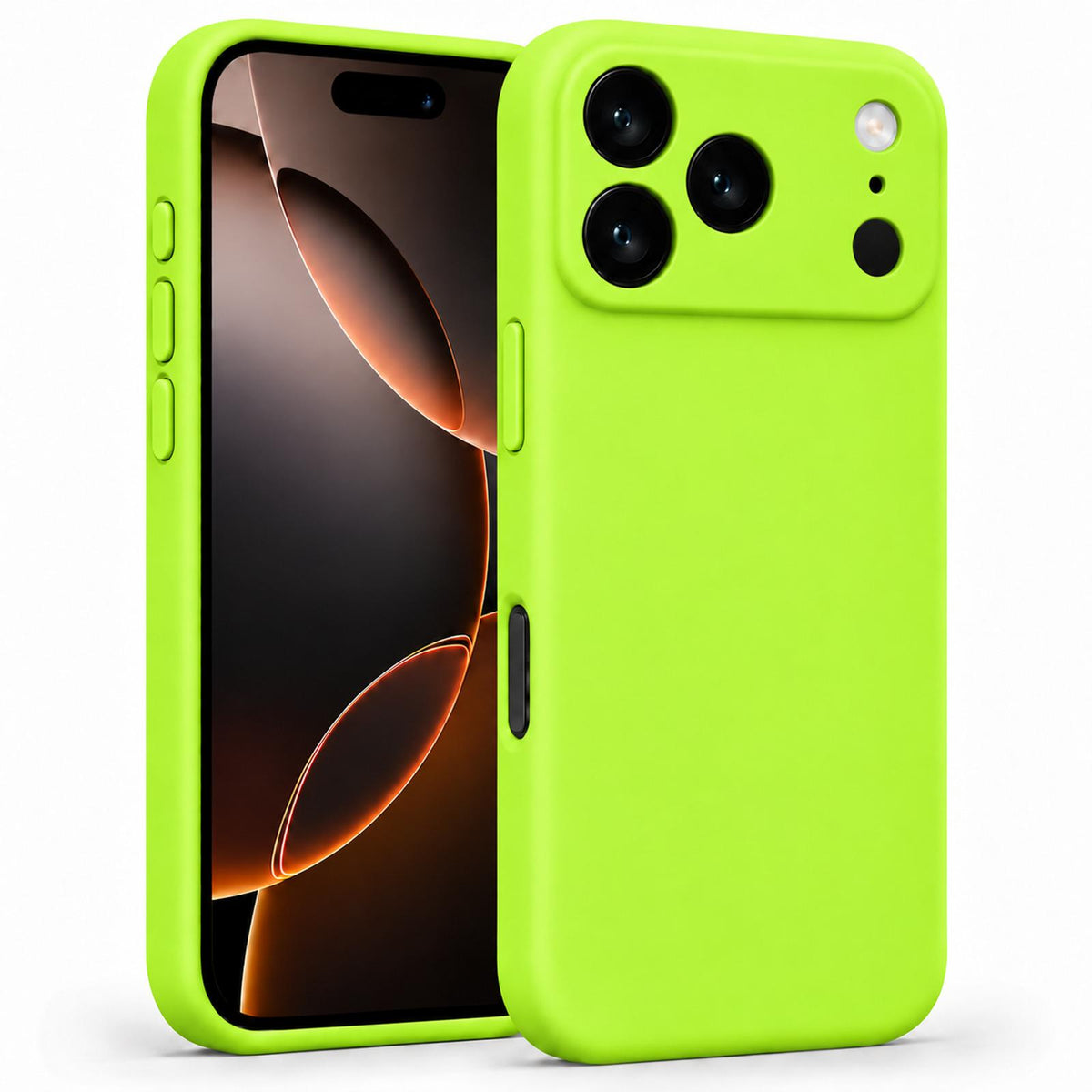 iPhone 17 Pro - Silikon Hülle Soft-Touch Neon-Grün