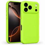 iPhone 17 Pro - Silikon Hülle Soft-Touch Neon-Grün