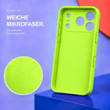 iPhone 17 Pro - Silikon Hülle Soft-Touch Neon-Grün