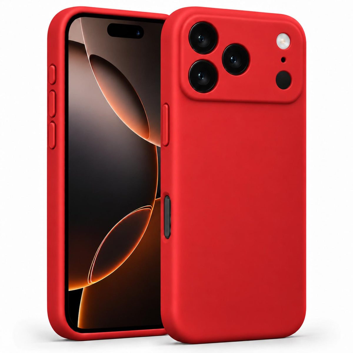 iPhone 17 Pro - Silikon Hülle Soft-Touch Rot
