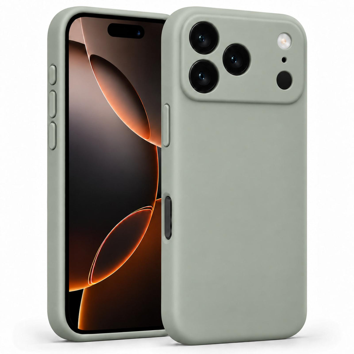 iPhone 17 Pro - Silikon Hülle Soft-Touch Salbei