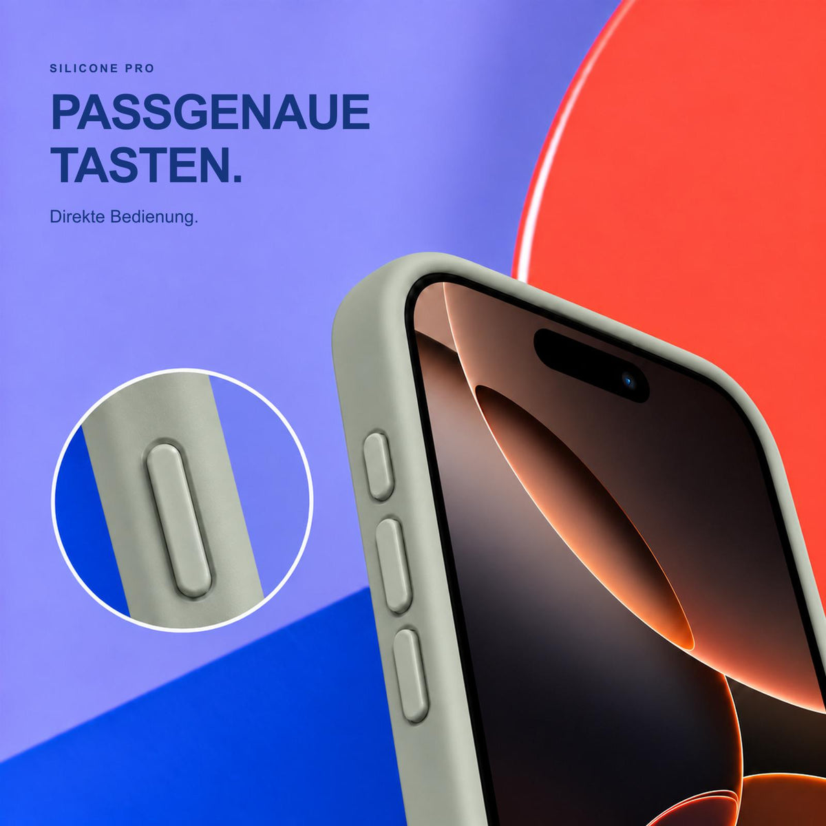 iPhone 17 Pro - Silikon Hülle Soft-Touch Salbei