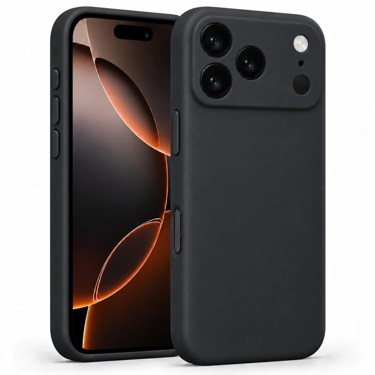 iPhone 17 Pro - Silikon Hülle Soft-Touch Schwarz