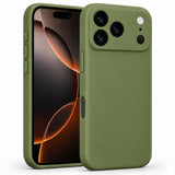 iPhone 17 Pro - Silikon Hülle Soft-Touch Tannengrün