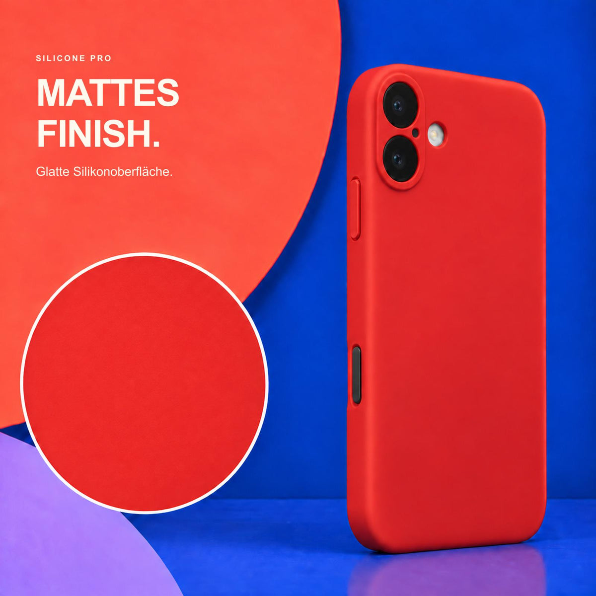 iPhone 17 - Silikon Hülle Soft-Touch Rot
