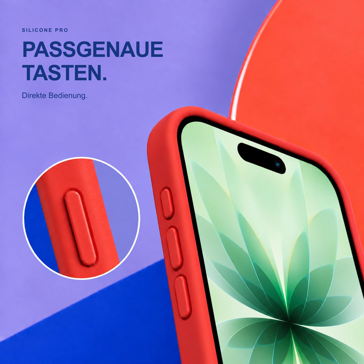 iPhone 17 - Silikon Hülle Soft-Touch Rot