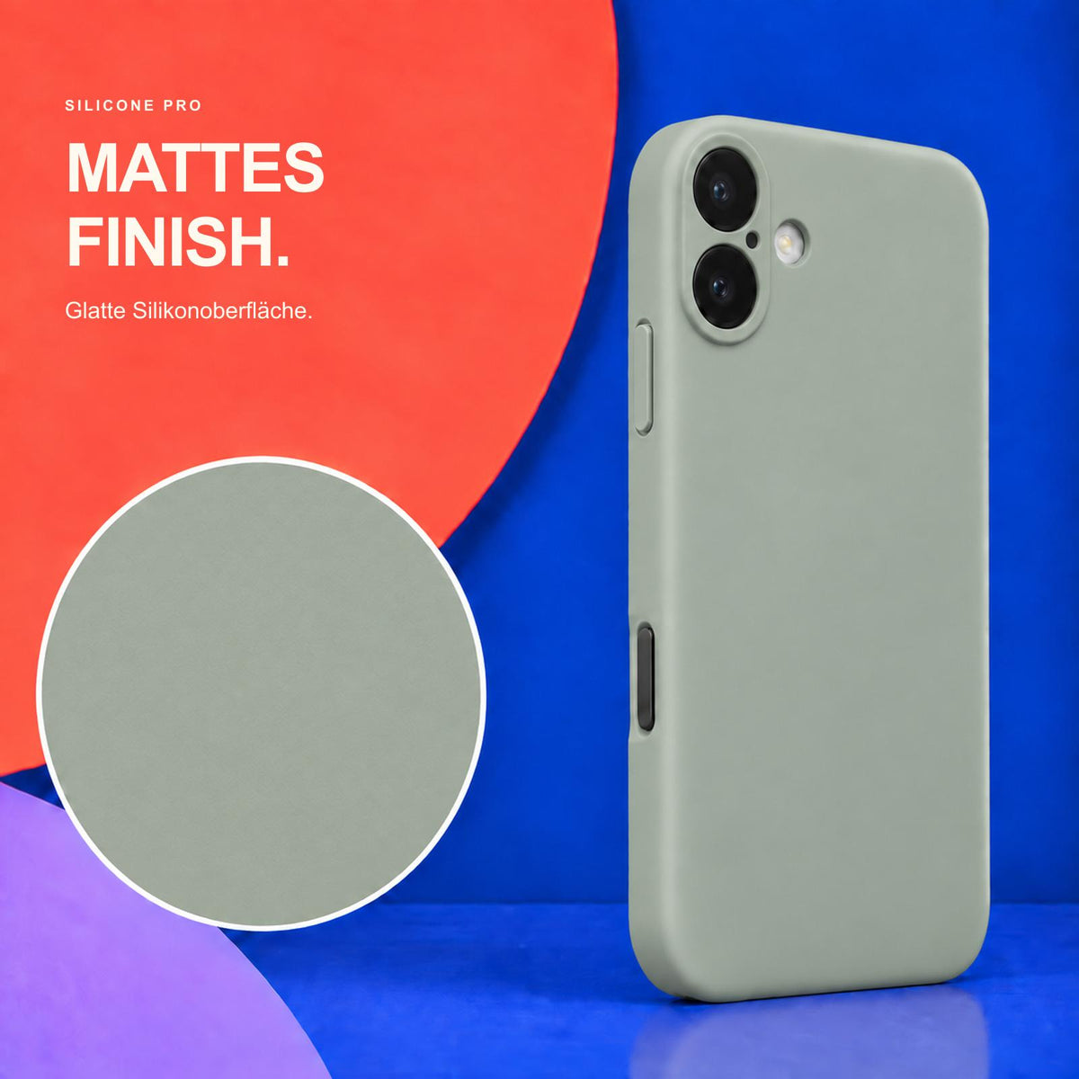 iPhone 17 - Silikon Hülle Soft-Touch Salbei