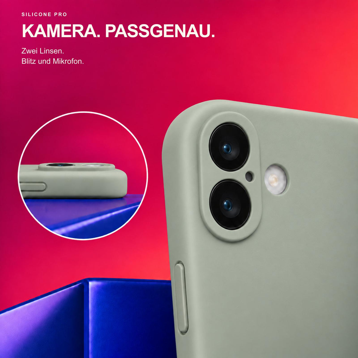 iPhone 17 - Silikon Hülle Soft-Touch Salbei