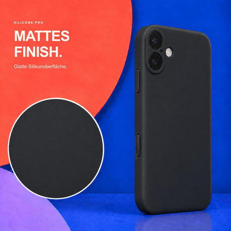 iPhone 17 - Silikon Hülle Soft-Touch Schwarz
